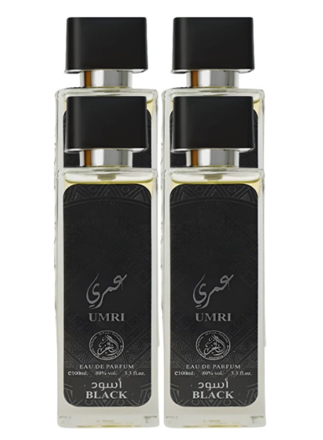 الفخر 4 قطع عطر عمري بلاك للرجال 100 مل - Image 1